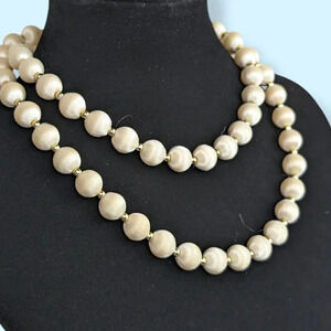 Vintage Silk Wrapped Beaded Necklace